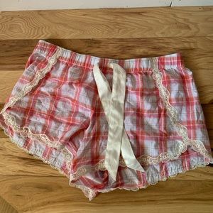 Victoria’s Secret plaid pajama shorts